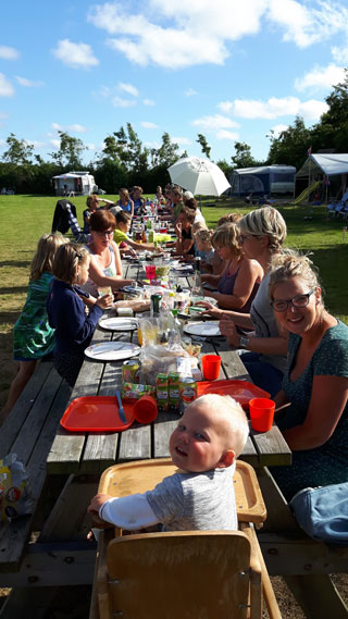 eten op de camping